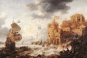 PEETERS, Bonaventura the Elder An Oriental Harbour oil